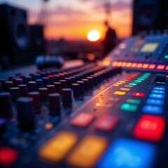 sound mixer console