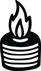 Hand-drawn vector illustration of an old teapot with a spider web design, a charming nature icon