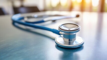 Medical stethoscope on a table (5)