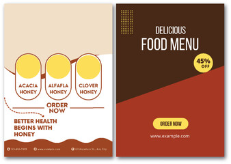 Delicious Honey Variety Menu with Discount Offerings for Better Health