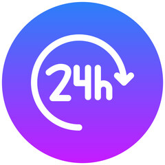 24 hours Icon