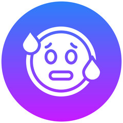 Hot Face Vector Icon