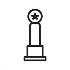 trophy icon with white background