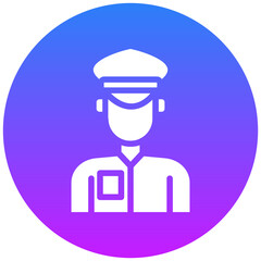 Taxi Driver Vector Icon