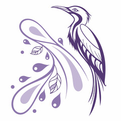 cool violet gradient vertical drop with soft base