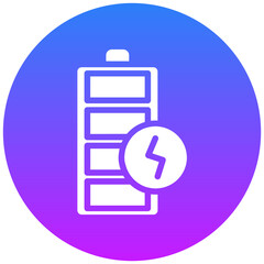 Battery Charging Full Vector Icon