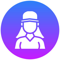 Fitness Trainer Female Icon
