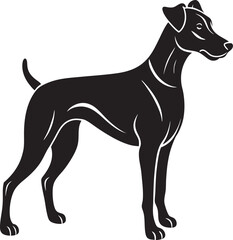 Labrador Dog Vector Silhouette — Minimal Pet Logo and T-Shirt Graphic