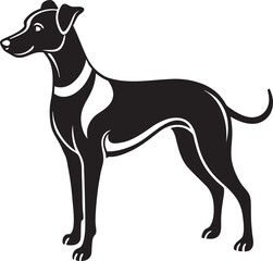 Labrador Dog Vector Silhouette — Minimal Pet Logo and T-Shirt Graphic
