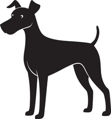 Labrador Dog Vector Silhouette — Minimal Pet Logo and T-Shirt Graphic