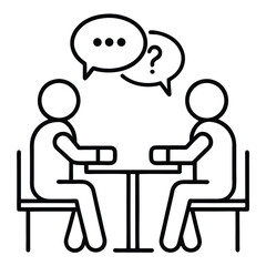 men talking in a restaurant