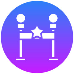 Amusement Park Entrance Icon