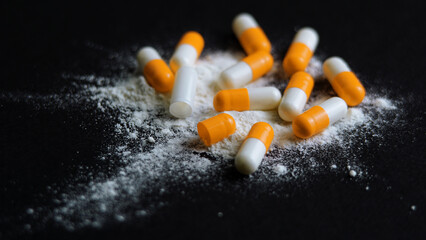 Opioid painkillers medicine and drugs pills
