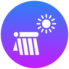 Solar Water Heater Icon