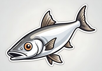 Obraz premium fish on a white background