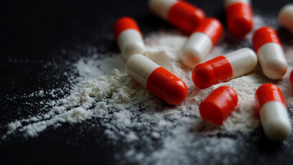 Painkiller opioids medicine pills drugs addiction