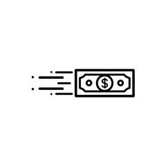 Obraz premium Icon dollar