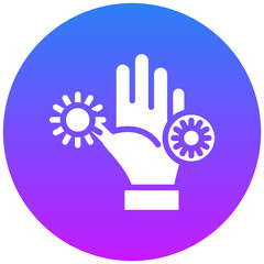 Contaminated Hands Icon