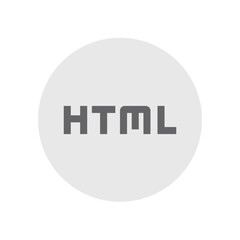 HTML Outlined Icon