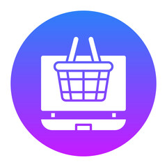 Online Shopping Basket Icon
