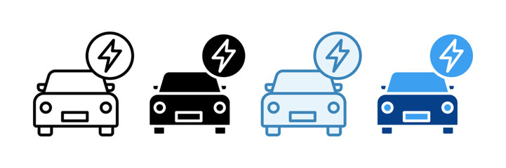 Eco Transportation Hub  Icon Set Multiple Style Collection