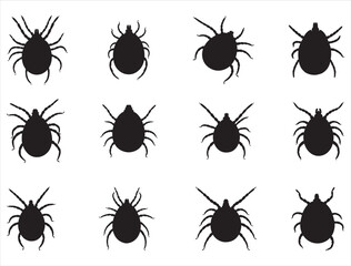 TICK SILHOUETTE WHITE BACKGROUND