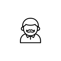 Father icon flat vector design