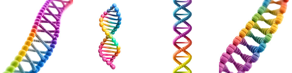 Obraz premium Vibrant DNA molecule structures