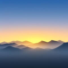 Fototapeta premium sunrise over mountains background 