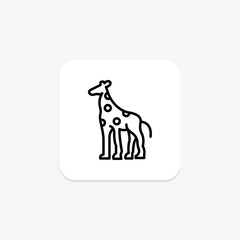 Giraffe, vector, pixel perfect, illustrator file