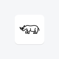 Rhino, vector, pixel perfect, illustrator file