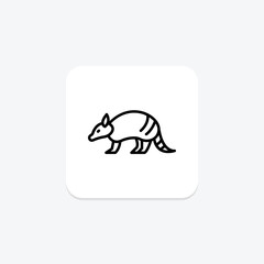 Armadillo, vector, pixel perfect, illustrator file