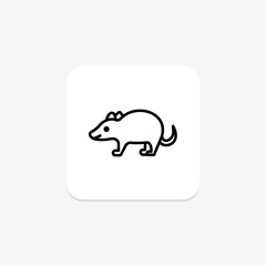 Badger, vector, pixel perfect, illustrator file