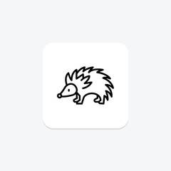 Hedgehog, vector, pixel perfect, illustrator file
