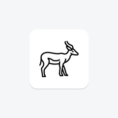 Antelope, vector, pixel perfect, illustrator file