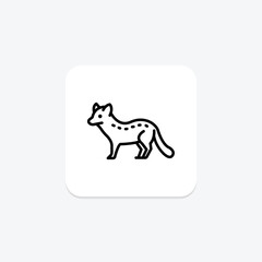 Civet, vector, pixel perfect, illustrator file