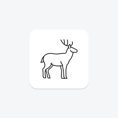 Deer, vector, pixel perfect, illustrator file