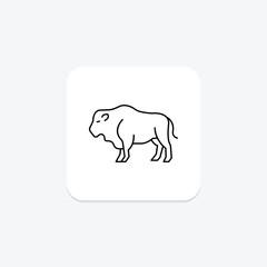 Bison, vector, pixel perfect, illustrator file
