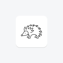 Hedgehog, vector, pixel perfect, illustrator file