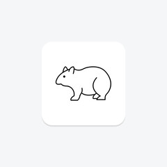 Wombat, vector, pixel perfect, illustrator file