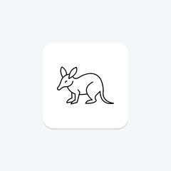 Aardvark, vector, pixel perfect, illustrator file
