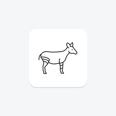 Yak, vector, pixel perfect, illustrator file