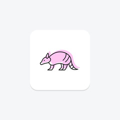 Armadillo, vector, pixel perfect, illustrator file