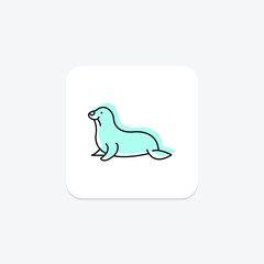 Seal, vector, pixel perfect, illustrator file