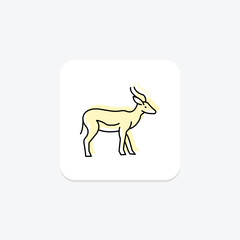 Antelope, vector, pixel perfect, illustrator file