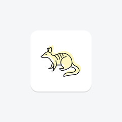 Numbat, vector, pixel perfect, illustrator file
