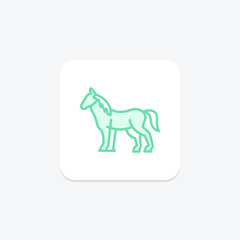 Horse, vector, pixel perfect, illustrator file