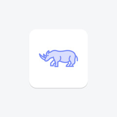 Rhino, vector, pixel perfect, illustrator file