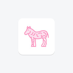 Zebra, vector, pixel perfect, illustrator file