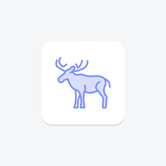 Moose, vector, pixel perfect, illustrator file